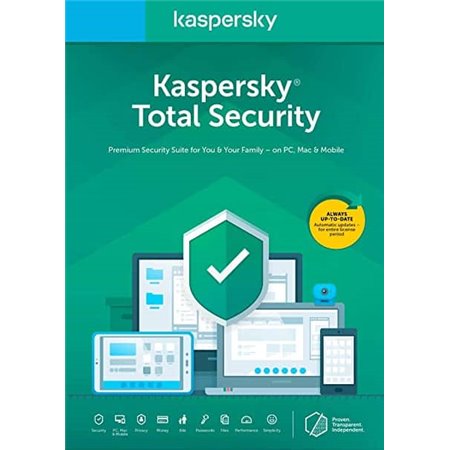 KASPERSKY TOTAL SECURITY 2025  PC / MAC / ANDROID/ IOS -1 ANNO- 1 DISPOSITIVO