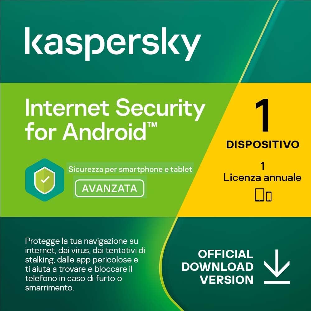 Kaspersky Internet Security for Android  - 1 Dispositivo - 1 Anno EU VERSION