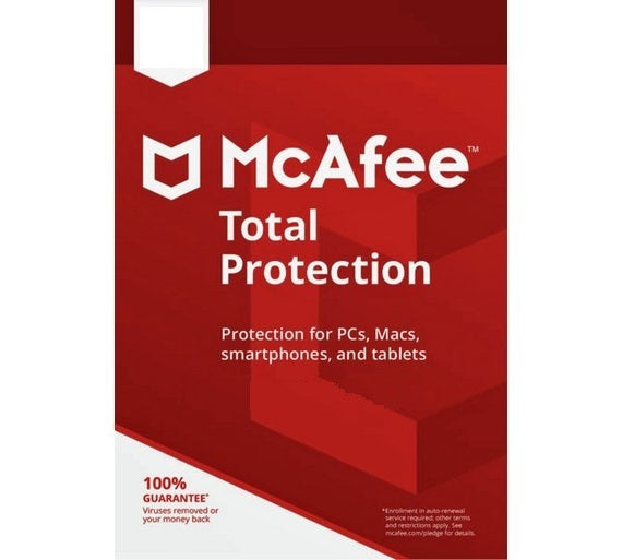 MCAFEE TOTAL PROTECTION 2022 - PC/ MAC/ ANDROID/ IOS- 1 DISPOSITIVO- 1 ANNO