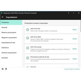 KASPERSKY SMALL OFFICE SECURITY 2021  - PC / MAC / ANDROID/ IOS -20 UTENTI-2 SERVER-1 ANNO GLOBAL VERSION