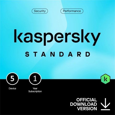 KASPERSKY STANDARD  PC / MAC / ANDROID/ IOS- 5 DISPOSITIVI-1 ANNO