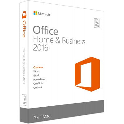 microsoft Office 2016 Home & Business per MAC - Licenza a vita- licenza originale