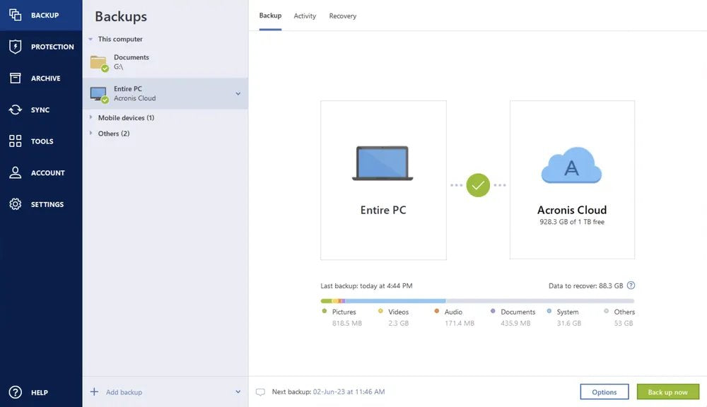 ACRONIS TRUE IMAGE 2025 1 DISPOSITIVO -  PC/MAC - 1 ANNO - LICENZA ORIGINALE