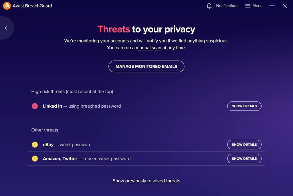 AVAST BREANCH GUARD 1 ANNO - 1 DISPOSITIVO PC - MAC