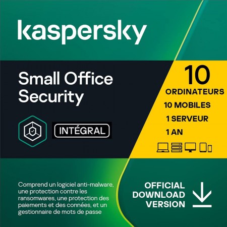 KASPERSKY SMALL OFFICE SECURITY  - PC / MAC / ANDROID/ IOS-10 UTENTI- 1 SERVER - 1 ANNO